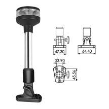 Огонь круговой светодиодный на наклонной стойке 230 мм