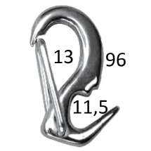 Карабин-крюк пружинный 80мм