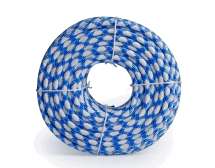 Шнур яхтенный ЭКСТРИМ 10мм бело-синий