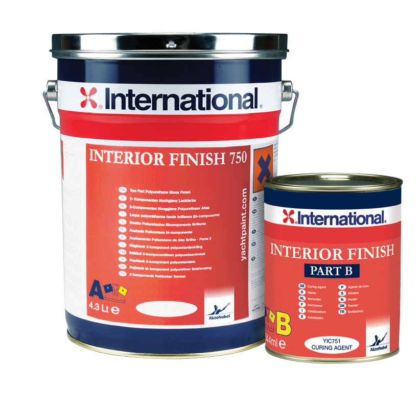 Краска Interior Finish 750 (RAL 9010) для покрытия внутренних помещений (5л)