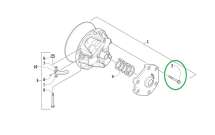 Болт крышки ведущего вариатора снегохода Arctic Cat 0646-431