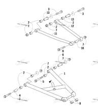 Болт переднего нижнего и верхних рычагов Arctic Cat 8408-070